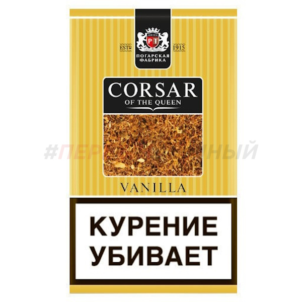(МТ) Табак курительный тонкорезанный (Сигаретный) Corsar 35г. Vanila - Ванильный