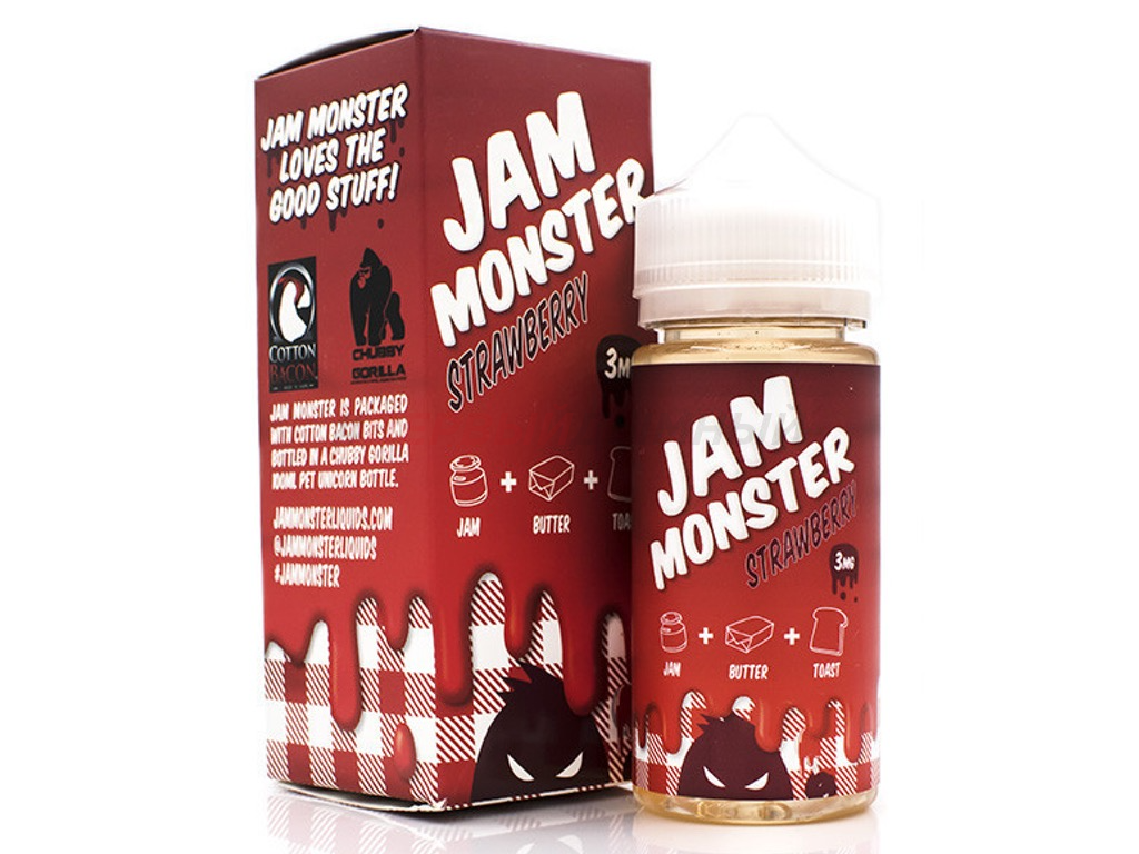 Жидкость джем. Jam Monster 100 мл. Монстр джем 3 мг жижа. Жидкость для вейпа Jam Monster. Жидкость USA Jam Monster 100ml 0.3%.