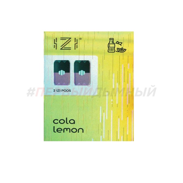 Картридж IzI x2 - Cola Lemon (Кола лимон) Совместимый с Juul