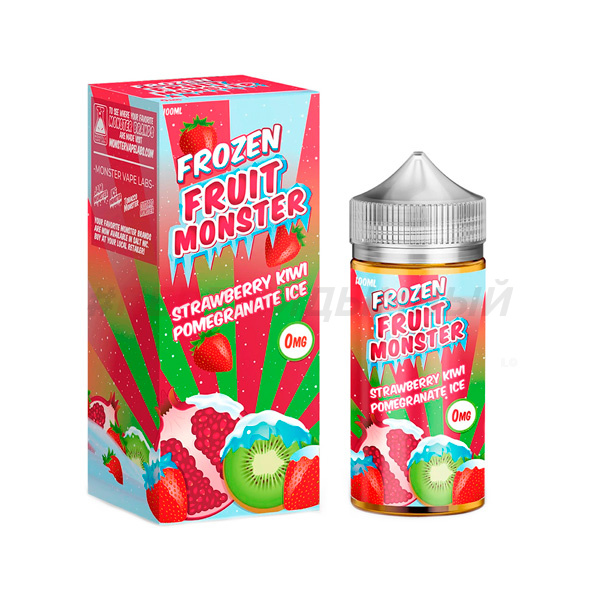 Жидкость USA Frozen Fruit Monster 100мл 3мг Strawberry Kiwi Pomegranate Ice - Клуб. киви гранат