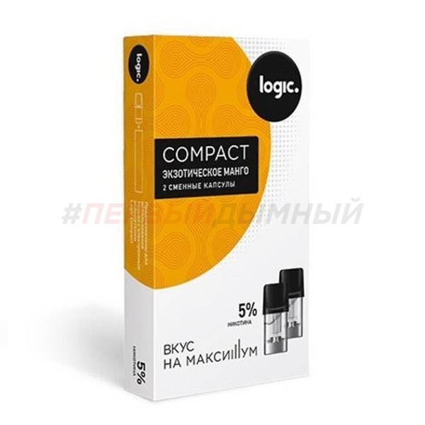 Картридж JTI x2 Logic Compact 1,6 мл, 5% Экзотическое манго