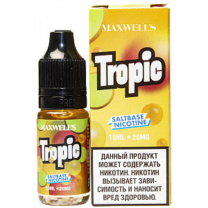 (МТ) Жидкость SALT Maxwells 10мл 20мг Tropic - Смузи из ананаса киви манго