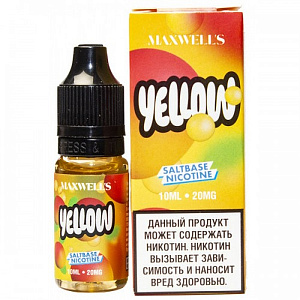 Жидкость SALT Maxwells 10мл 20мг Yellow - Тропический манго