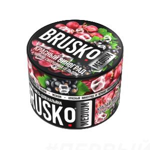 (МТ) Brusko 50гр Medium Красный виноград и черная смородина со льдом