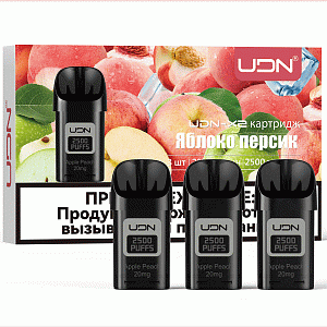 Картридж UDN X2 - Яблоко персик - 1шт (Упак. 3шт.)