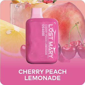 Одноразовая Э.С. Lost Mary OS(4000) Вишня персик лимонад (с подзарядкой)