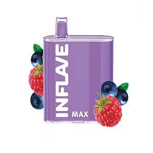 Одноразовая Э.С. INFLAVE MAX (4000) - Черника малина (с подзарядкой)